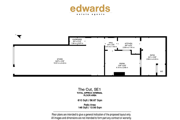 Floorplan for The Cut, SE1 8LF